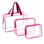 Clear Travel Bags Set for Toiletry Organization