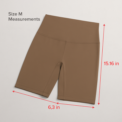 High-Waist Biker Shorts with Tummy Control for Workouts