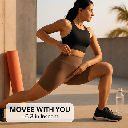 High-Waist Biker Shorts with Tummy Control for Workouts