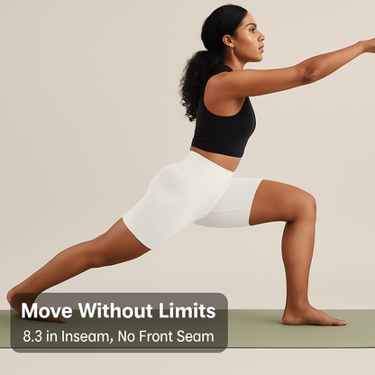 High-Waist Biker Shorts with Tummy Control for Workouts