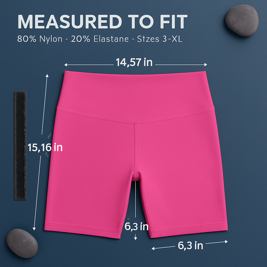High-Waist Biker Shorts with Tummy Control for Workouts