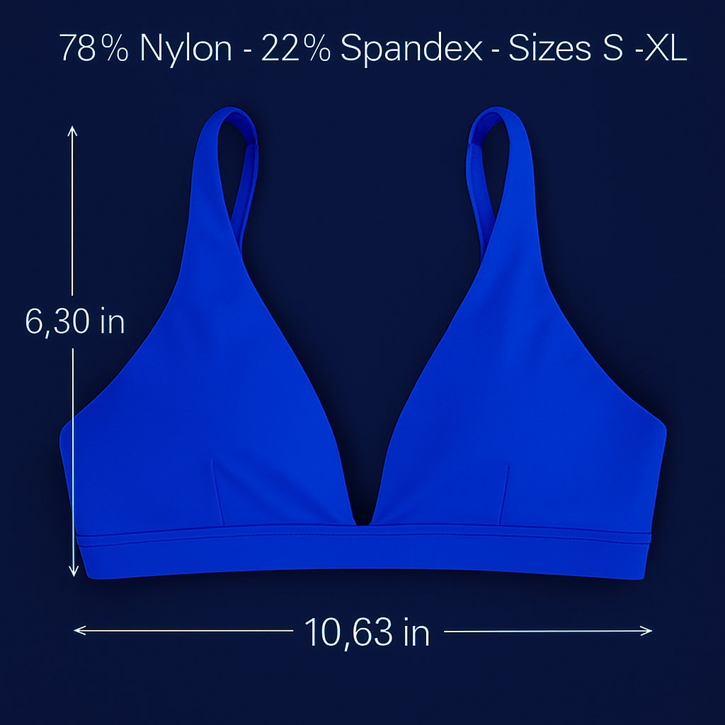 Women Deep V-Neck Sports Bra for Gym - Low-Impact Comfort