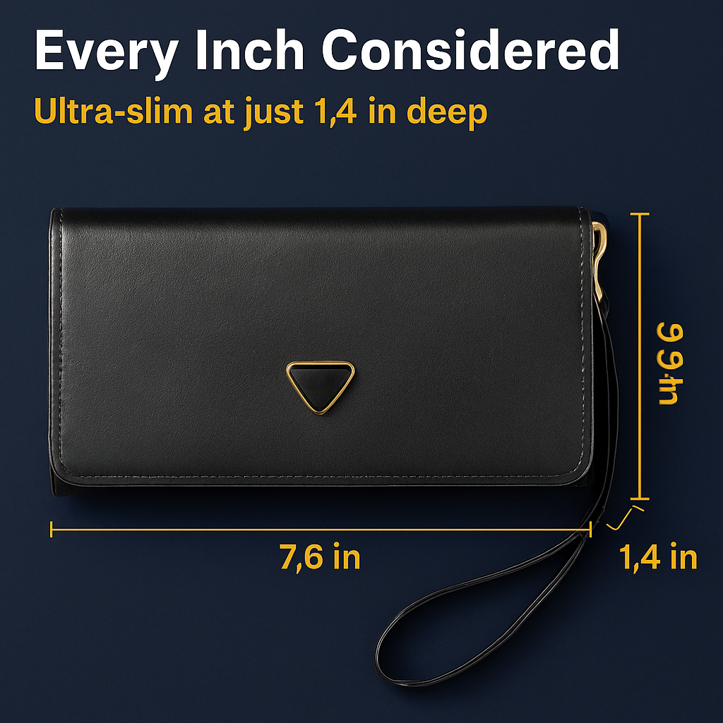 Wristlet Wallet for Women PU Leather Everyday