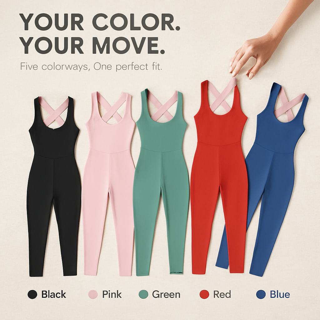 Women\'s Sports YOGA Workout Gym Fitness Jumpsuit