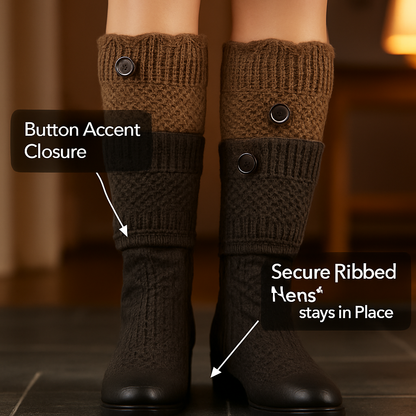 Women Winter Crochet Knit Leg Warmers