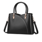 Chic Tote Bag for Women - White Leather Satchel & Crossbody