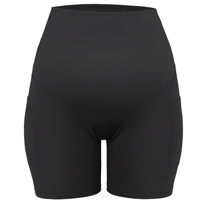 Maternity Shorts Seamless Pregnancy Yoga with Pockets
