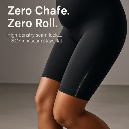 Maternity Shorts Seamless Pregnancy Yoga with Pockets