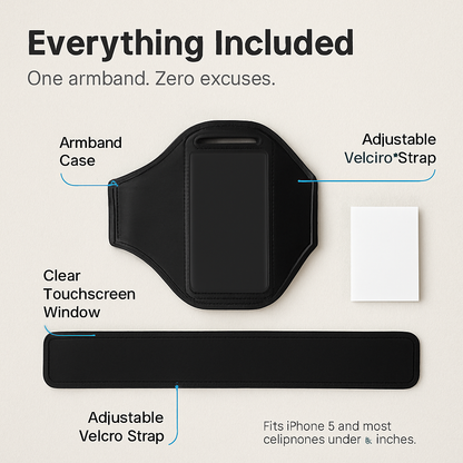 Phone Armband Case Adjustable Sweat-Resistant for Running