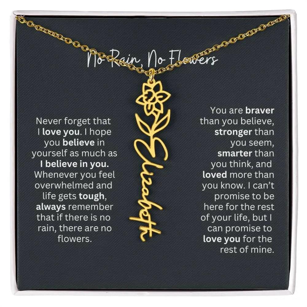 Gold Flower Necklace