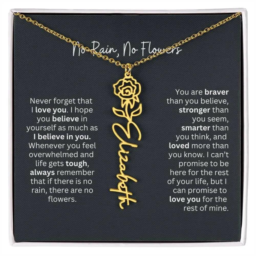 Gold Flower Necklace