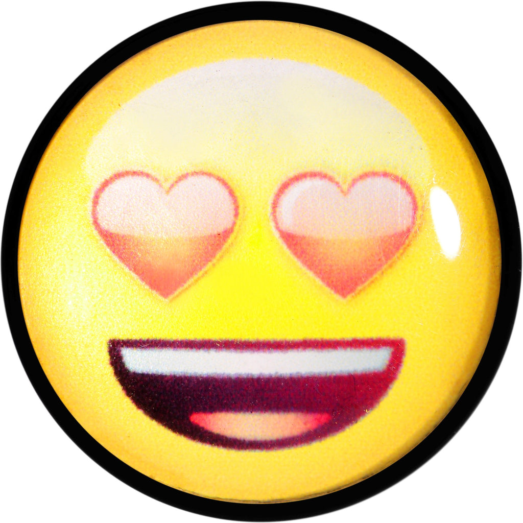 2G Licensed Heart Eyes emoji Acrylic Double Flare Plug Set