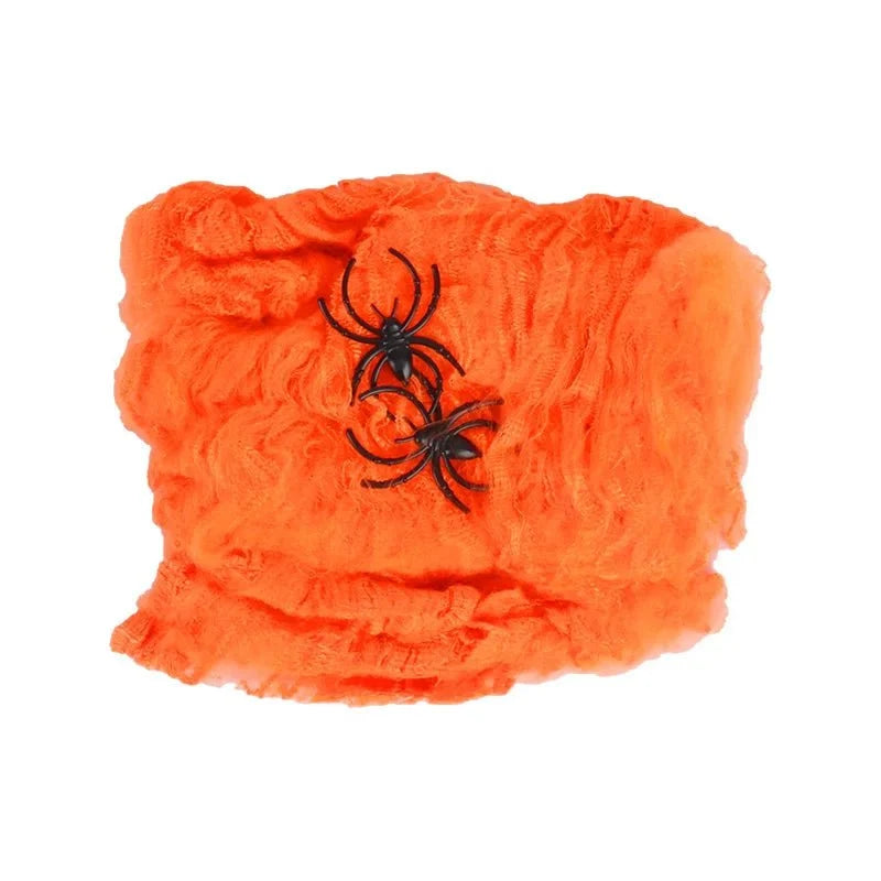 Stretchy Halloween Spider Web | Cobweb Decoration for Indoor & Outdoor