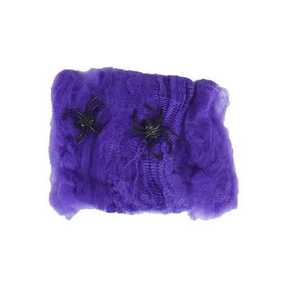 Stretchy Halloween Spider Web | Cobweb Decoration for Indoor & Outdoor