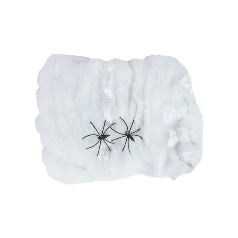 Stretchy Halloween Spider Web | Cobweb Decoration for Indoor & Outdoor
