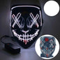 Neon LED Purge Mask | Light-Up Masquerade Party Accessory