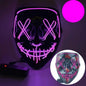 Neon LED Purge Mask | Light-Up Masquerade Party Accessory