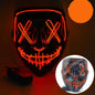 Neon LED Purge Mask | Light-Up Masquerade Party Accessory
