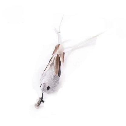 Hands-Free Feather Cat Wand with Bell | Suction Cup Interactive Toy for Hunting and Exercise