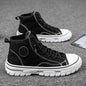 High top canvas shoes Korean style trendy sports and leisure shoes fashionable trendy shoes student board shoes