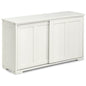 Kitchen Storage Cabinet with Wood Sliding Door