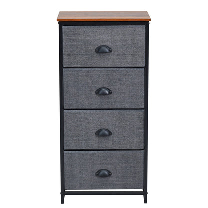Chest Storage Tower Side Table Display Storage with 4 Drawers