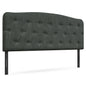 Faux Linen Headboard with Adjustable Heights