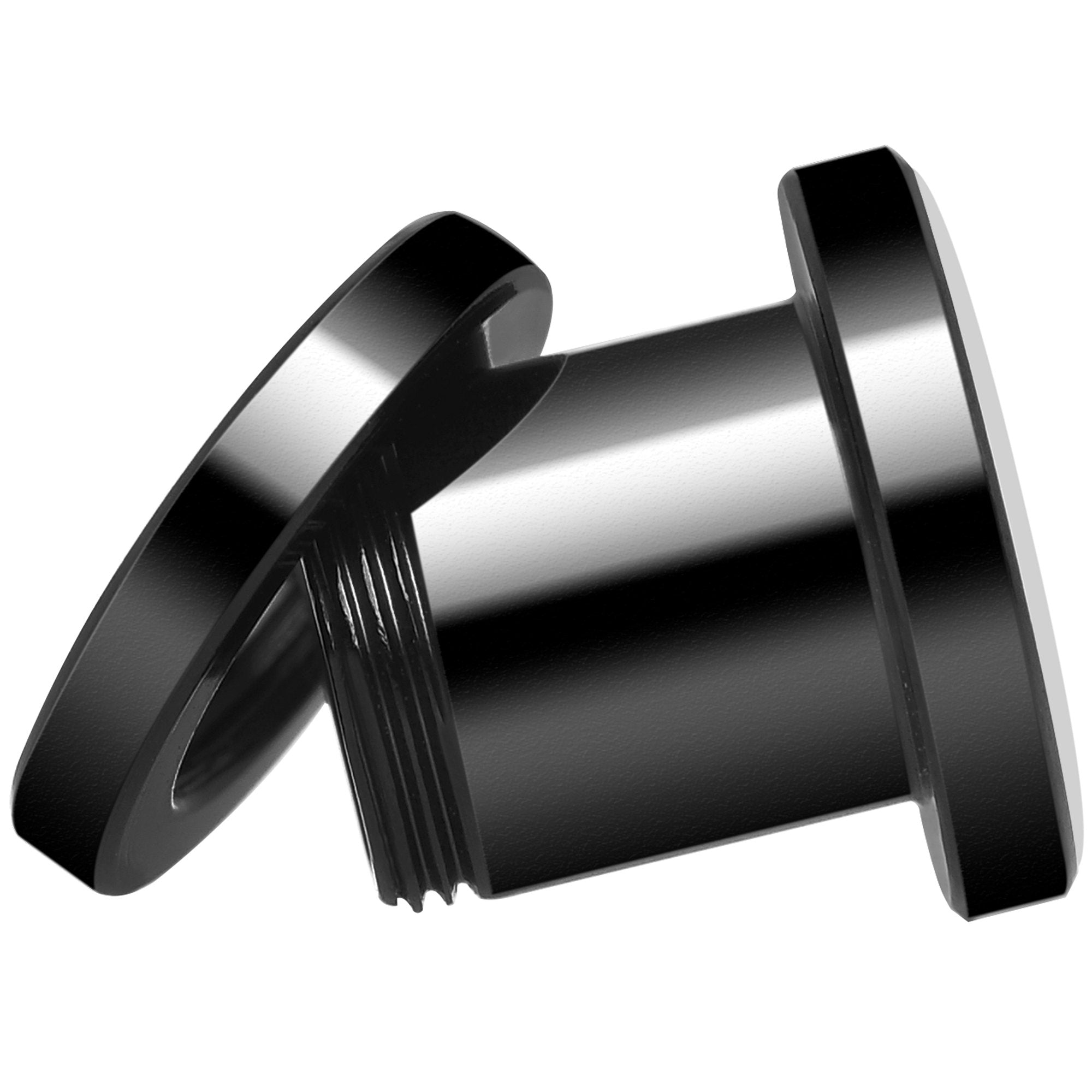 Green Grenade Black Anodized Screw Fit Plug Set 0G