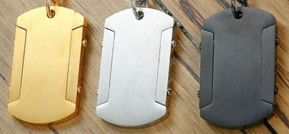 Serenity Prayer Dog Tag Necklace Waterproof serene prayer Pendant Bible Scripture Silver Black Gold Super Thick Cross for Men