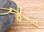 Infinity Swirl Cross Necklace Inset Rhinestones CZ Look Gold Silver Classic Hollow Swirl Jewelry for Women Jewellery for Girls