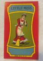 Antique Little Miss Broom Label 🧹 NOS Maid Sweeping Red Vintage Art