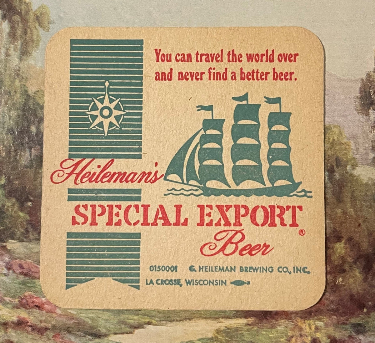 Vintage Heileman's Old Style Special Export Beer Coaster - G. Heileman Brewing Co La Crosse Wisconsin Double-Sided Coupon 🍺