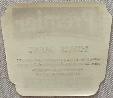 Antique Premier Mince Meat Can Label 🏷️ Francis H. Leggett Cincinnati Ohio NOS 1910s–1920s