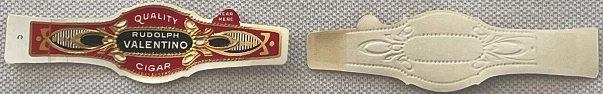 Antique Rudolph Valentino Cigar Band Quality Cigar Label 1900s - 1920s New Old Stock Collectible Silent Film Era Tobacco 🚬