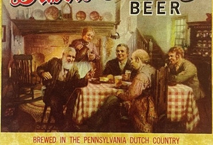 Vintage Dutch Country Beer Label 🍺 Old Reading Brewery Reading PA NOS 1960s Pennsylvania Dutch Breweriana