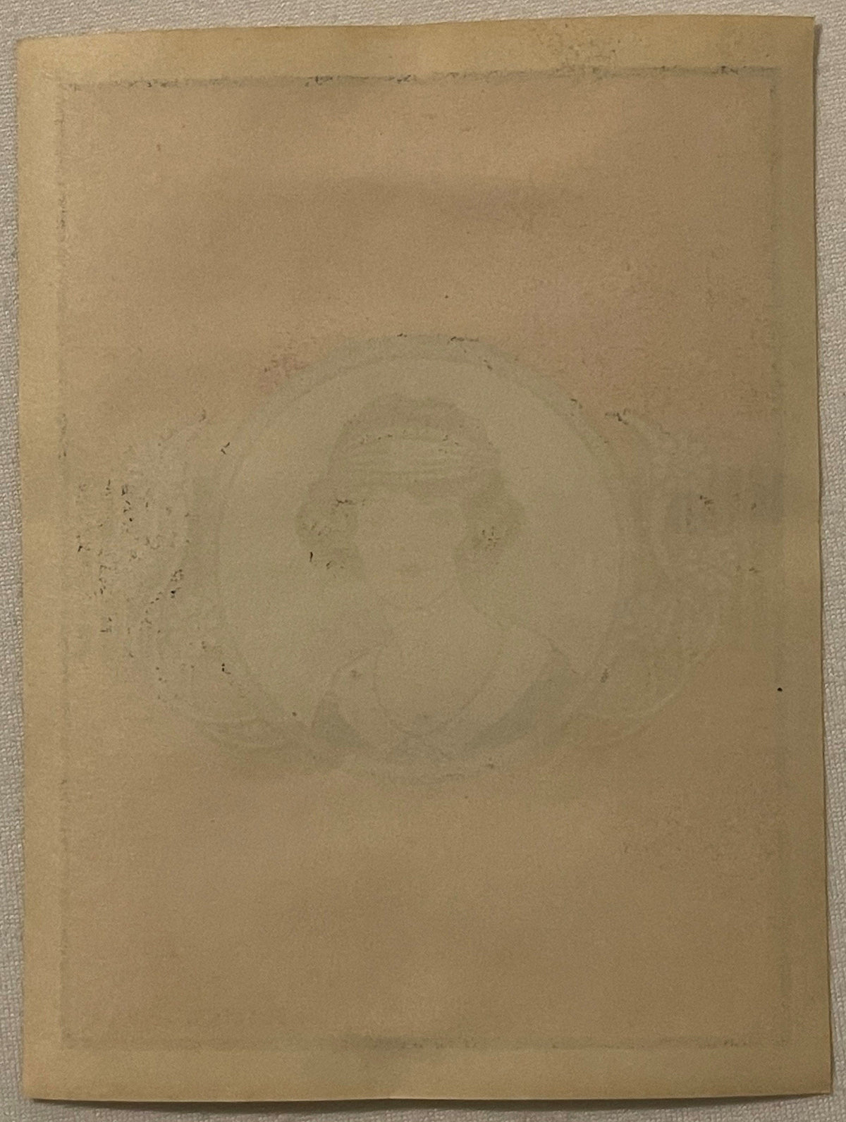Antique Maid Broom Label 🧹 NOS 1910s-1920s Red Portrait Litho #32 Kitchen Wall Art