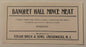 Antique Banquet Hall Mince Meat Label 🦁 LARGE VERSION, Edgar Brick & Sons Crosswicks NJ, NOS 1910s
