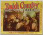 Vintage Dutch Country Beer Label 🍺 Old Reading Brewery Reading PA NOS 1960s Pennsylvania Dutch Breweriana