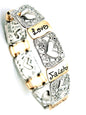 Love Faith Hope Heart Cross Stretch Bracelet Cuff Wrap Bangle 2 Colors Gold Silver Christian Verse jewellery Jewelry