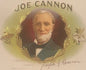 Antique Joe Cannon Cigar Box Inner Label Chromolithograph NOS W J Neff Co Political Speaker 1903-1915 🚬