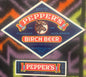 Vintage 1940s Pepper's Birch Beer Bottle Labels 🫙 Wm. Pepper & Co. Ashland PA Navy Blue Diamond