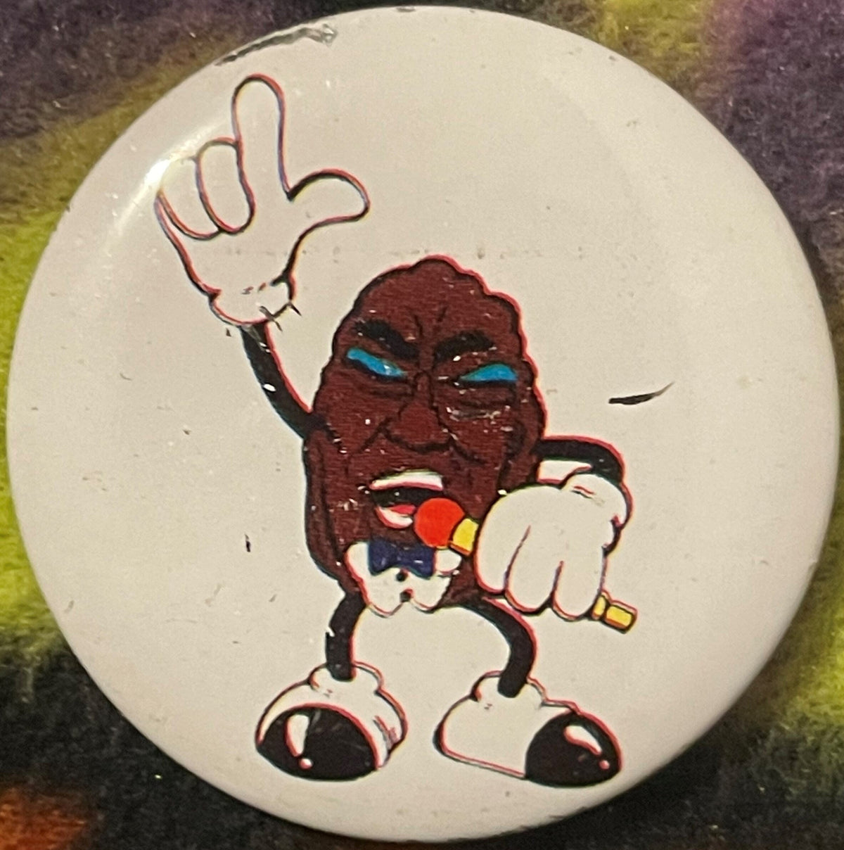Vintage 1987 California Raisins Complete Pinback Button Set CALRAB Licensed 9 Piece Claymation Advertising Character Pins 📌