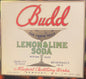 Antique 1920s Budd Lemon & Lime Soda Label from Newport, NH