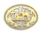 Western Cowboy Cross and Horse Belt Buckle crucifix silver gold Black cross suit tie Cord Square Dance Western wear Jesus