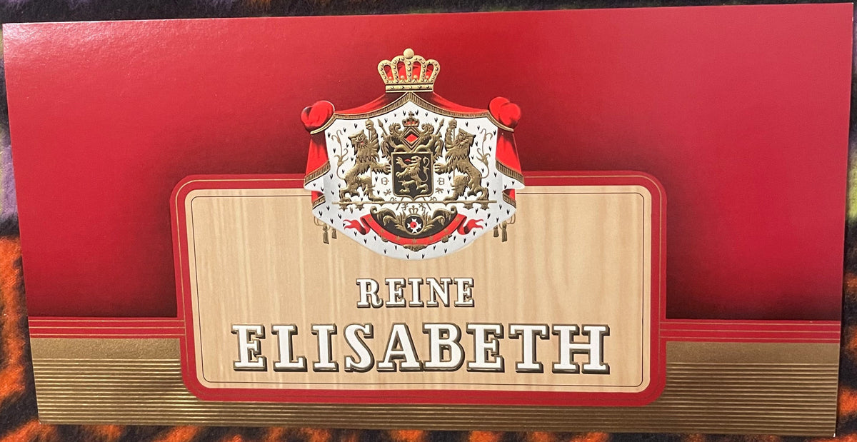 Rare Antique Vintage 1900s - 1930s Reine Elisabeth Embossed Cigar Label 🚬