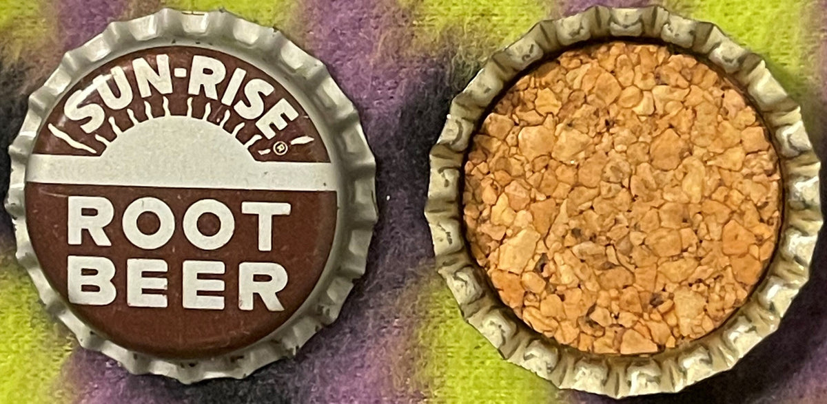 Vintage 1940s Sun-Rise Root Beer Cap ~ North Tazewell, Virginia Bottling History