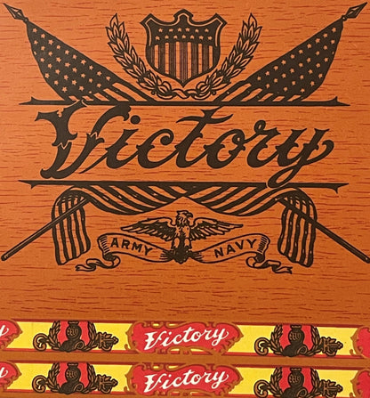 Antique Victory Army & Navy Cigar Label 🦅 Red Lion PA WWI Patriotic Litho
