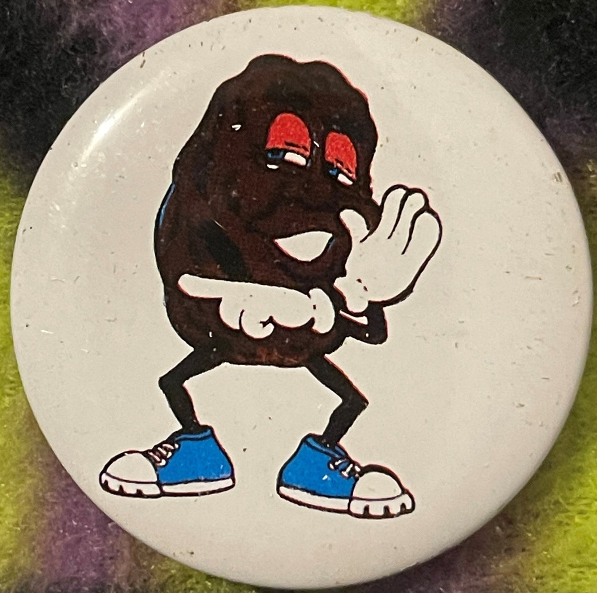 Vintage 1987 California Raisins Complete Pinback Button Set CALRAB Licensed 9 Piece Claymation Advertising Character Pins 📌