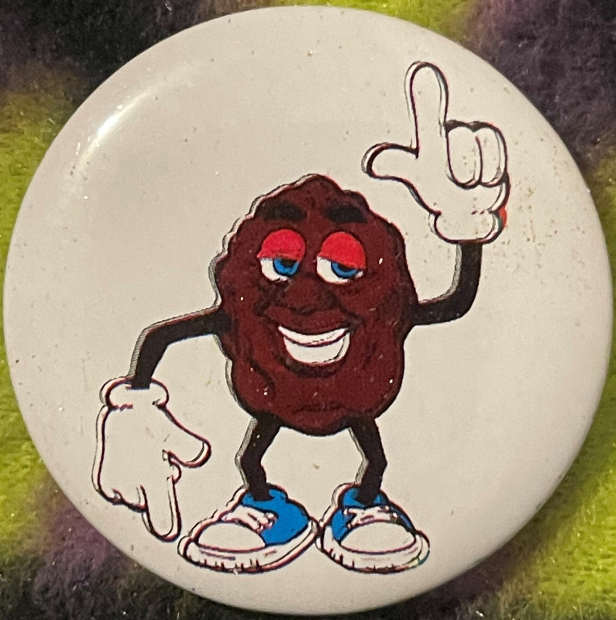 Vintage 1987 California Raisins Complete Pinback Button Set CALRAB Licensed 9 Piece Claymation Advertising Character Pins 📌