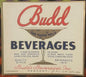 Antique Budd Beverages Label from 1920s Newport